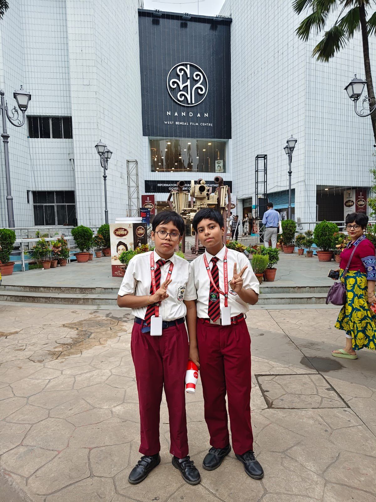 Outside Nandan, the West Bengal Film Centre